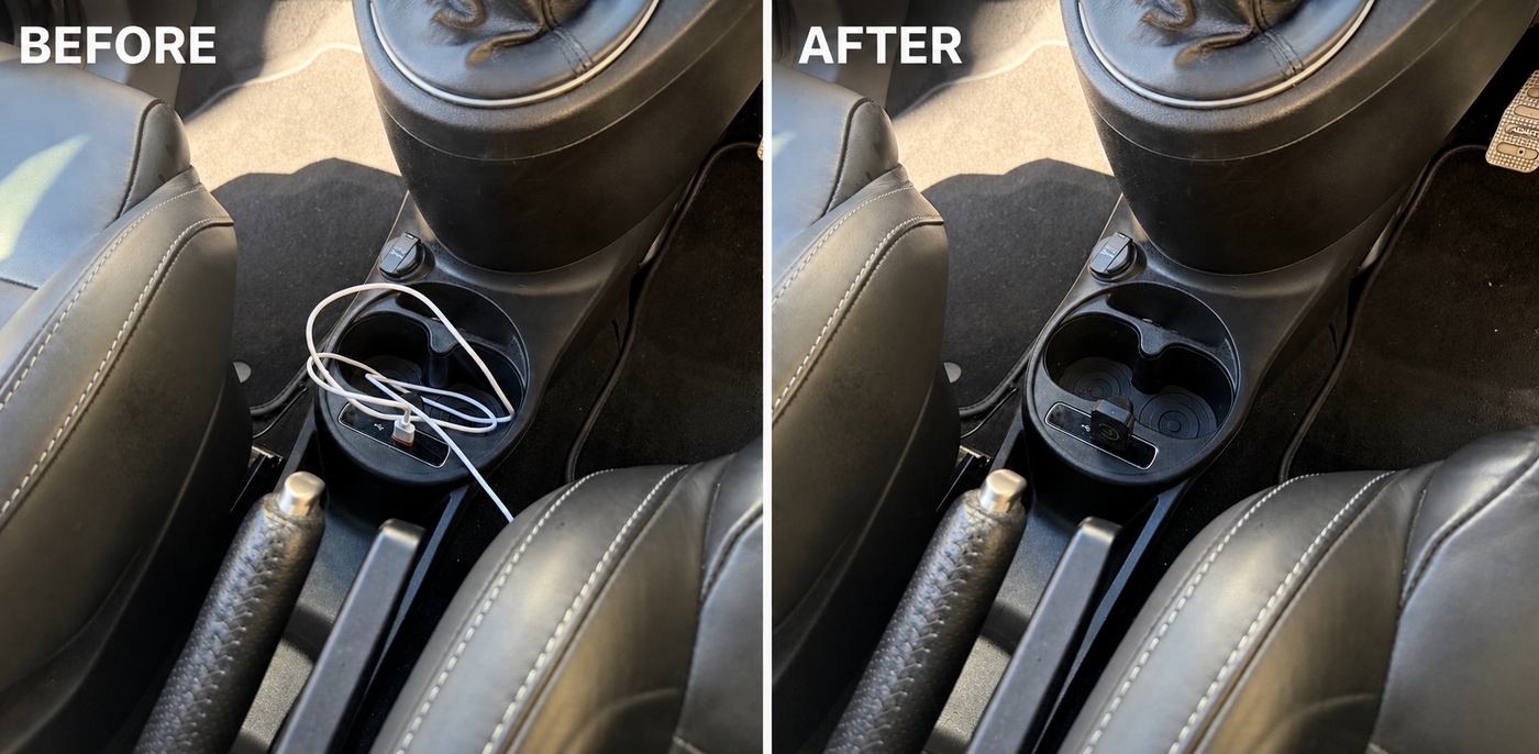 STOP PLUGGING IN YOUR PHONE EVERY TIME YOU DRIVE.
