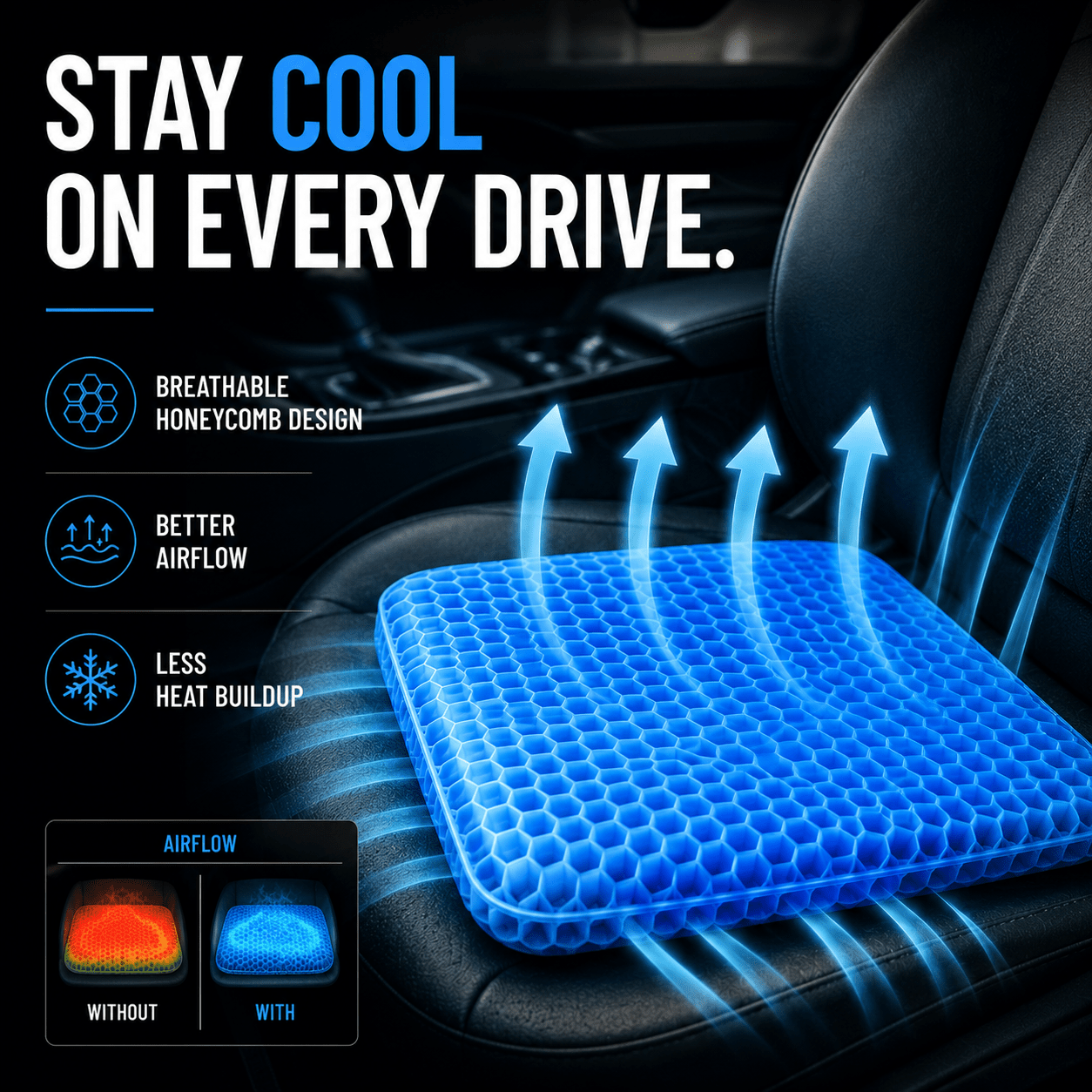ComfortGel™ Driving Support Cushion - Drive Smart